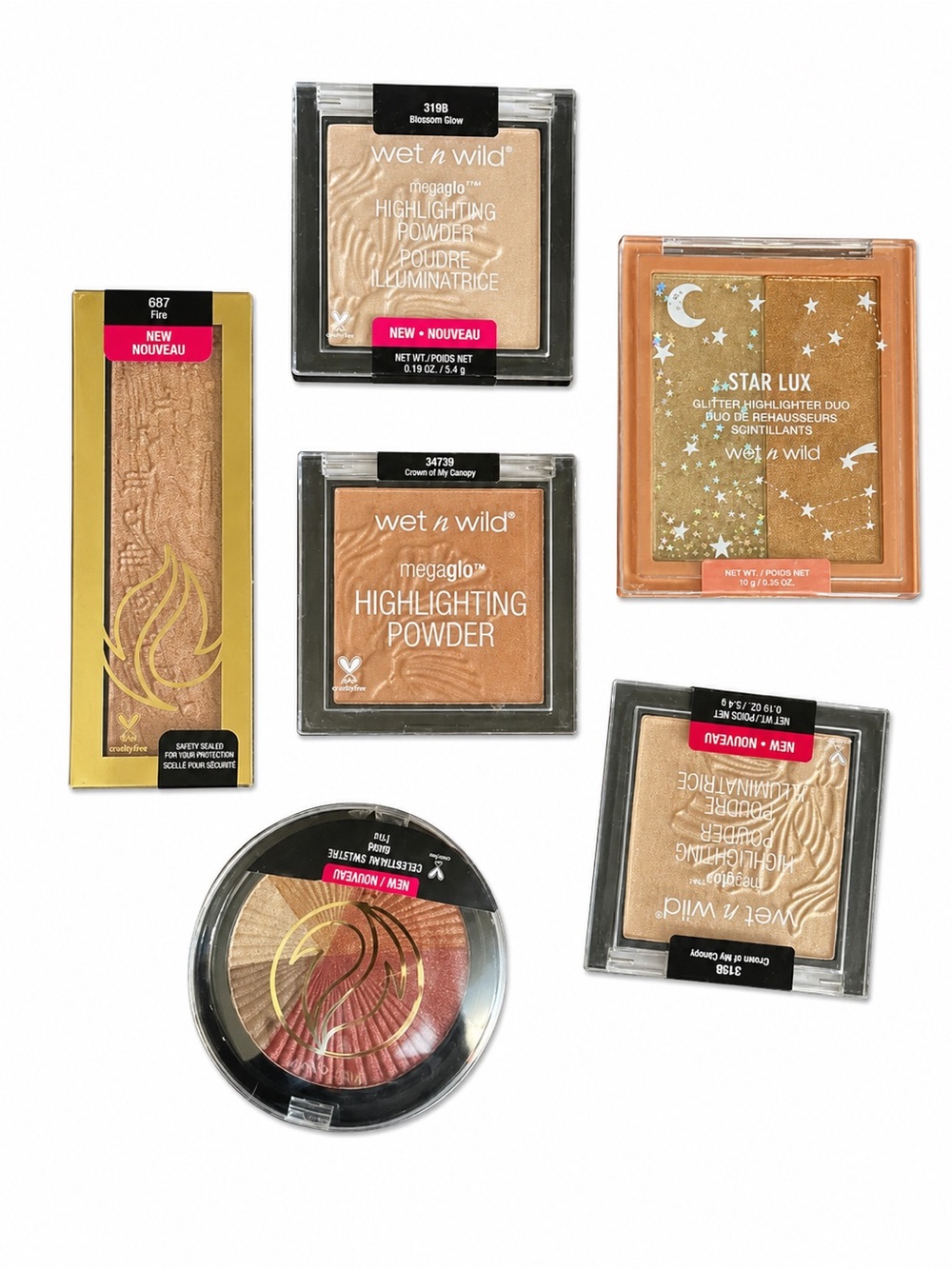 wet n wild Highlighter Set Eyeshadow Summer Glow NWT